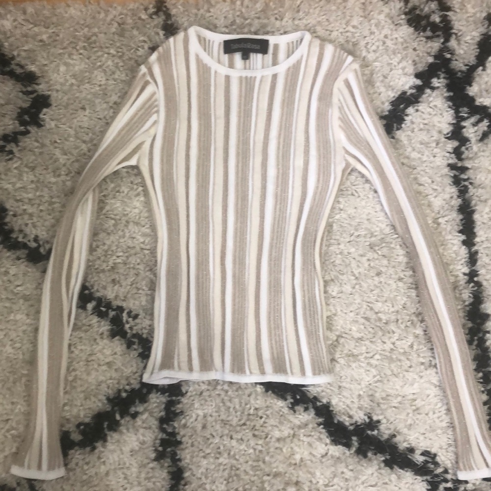 Tabula rasa sweater metallic. NWOT